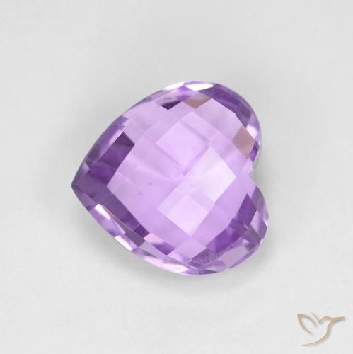 1.95ct Natural Medium Violet Amethyst, Heart, VVS