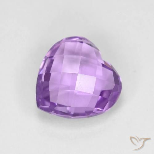 1.93ct Natural Medium Violet Amethyst, Heart, VVS