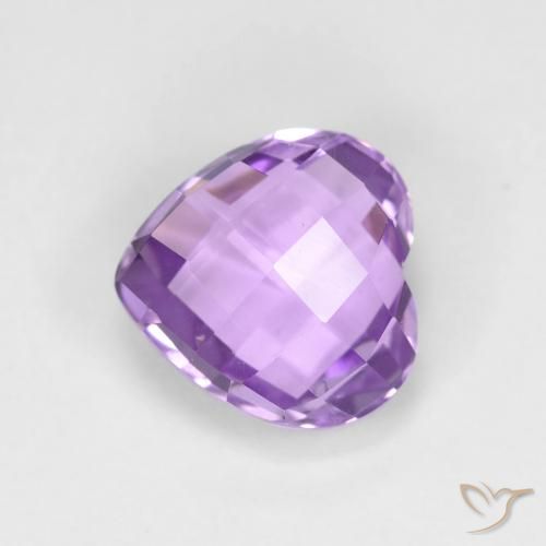 1.99ct Natural Medium Violet Amethyst, Heart, VVS