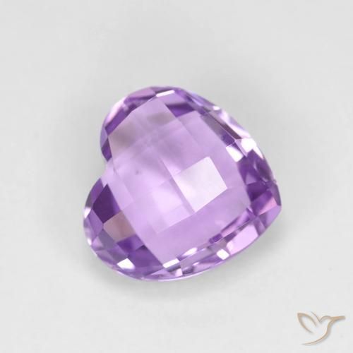 1.84ct Natural Medium Violet Amethyst, Heart, VVS