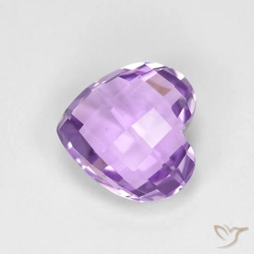 1.87ct Natural Medium Violet Amethyst, Heart, VVS