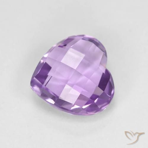 1.97ct Natural Medium Violet Amethyst, Heart, VVS