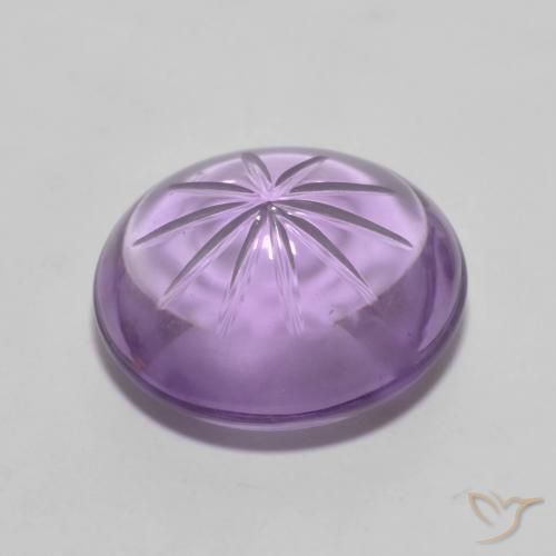 Amethyst Gemstone in 13.2 x 12.3 mm Size for Sale, Amethyst Stone in Intense Violet Color