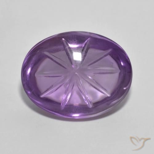 9.42 ct Carved Amethyst, 15.8 x 12.4 mm From Brazil, Photo A