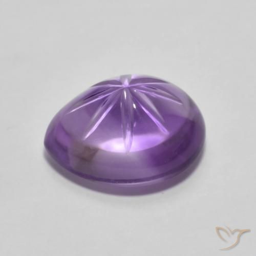 Amethyst Gemstone in 11 x 9 mm (calibrated) Size for Sale, Amethyst Stone in Medium Violet Color