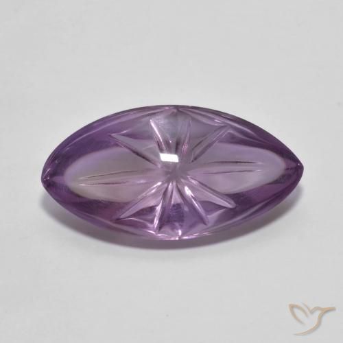 6.79ct Natural Medium Violet Amethyst, Marquise, Transparent