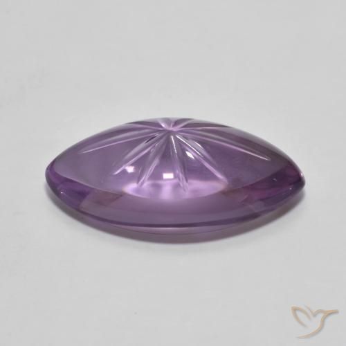 Amethyst Gemstone in 18.5 x 9.5 mm Size for Sale, Amethyst Stone in Medium Violet Color