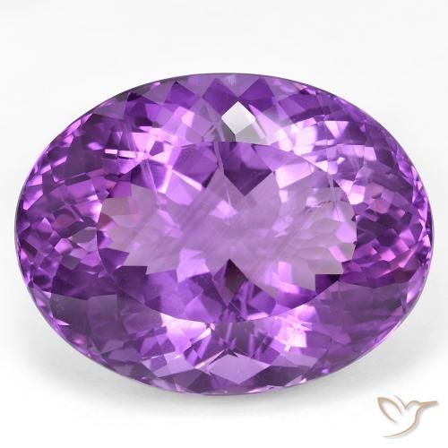 49.66ct Natural Intense Violet Amethyst, Oval, VS