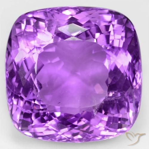 70.78ct Natural Intense Violet Amethyst, Cushion, VS