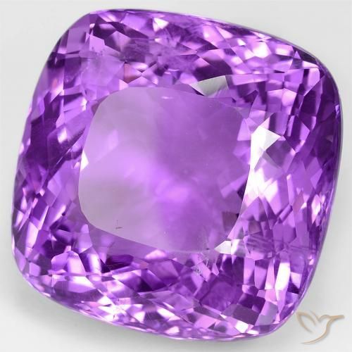 70.78 ct Violet Amethyst Stone, Natural Amethyst in Cushion-Cut Shape for Sale