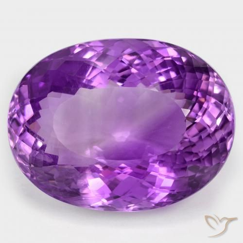 104.56ct Natural Intense Violet Amethyst, Oval, VS