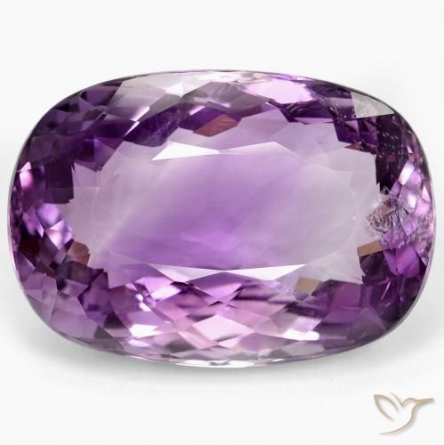 60.06ct Natural Light-Medium Violet Amethyst, Cushion, VS