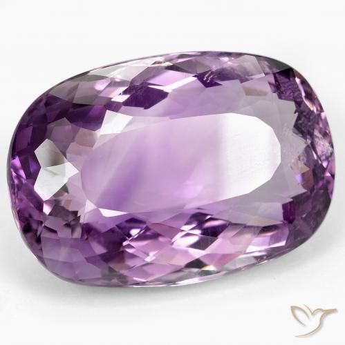 60.06 ct Violet Amethyst Stone, Natural Amethyst in Cushion-Cut Shape for Sale