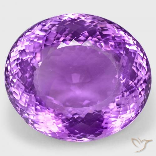 108.70ct Natural Intense Violet Amethyst, Oval, VS