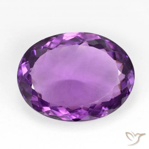 12.14ct Natural Vivid Pink Violet Amethyst, Oval, VVS
