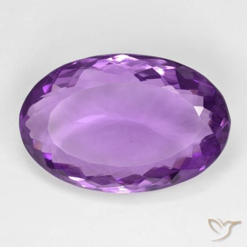 15.10ct Natural Intense Violet Amethyst, Oval, VVS-VS