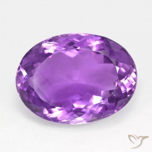 15.41ct Natural Intense Violet Amethyst, Oval, VS