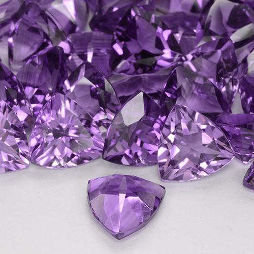 Amethyst Gemstone in 9 x 9 mm (calibrated) Size for Sale, Amethyst Stone in Deep Pinkish Violet Color