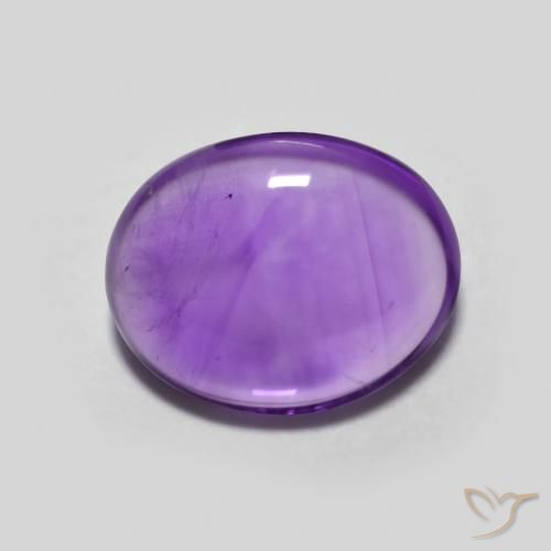 2.93ct Natural Deep Violet Amethyst, Oval, Transparent