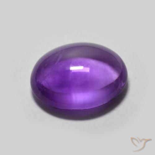 Amethyst Gemstone in 11 x 9 mm (calibrated) Size for Sale, Amethyst Stone in Deep Violet Color