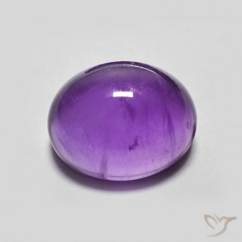 3.69ct Natural Intense Violet Amethyst, Oval, Transparent