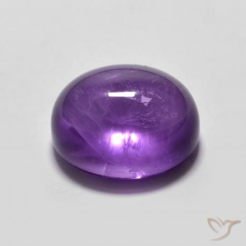 Amethyst Gemstone in 10 x 8 mm (calibrated) Size for Sale, Amethyst Stone in Intense Violet Color