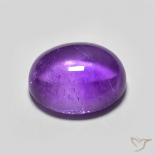 Amethyst Gemstone in 11 x 9 mm (calibrated) Size for Sale, Amethyst Stone in Deep Violet Color