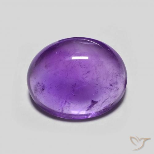 3.46ct Natural Intense Violet Amethyst, Oval, Transparent