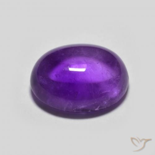 Amethyst Gemstone in 11 x 9 mm (calibrated) Size for Sale, Amethyst Stone in Intense Violet Color