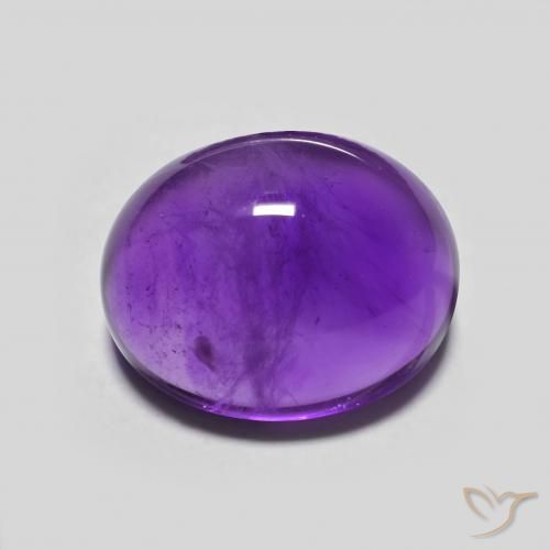 4.17ct Natural Vivid Violet Amethyst, Oval, Transparent