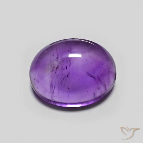 3.02ct Natural Deep Violet Amethyst, Oval, Transparent