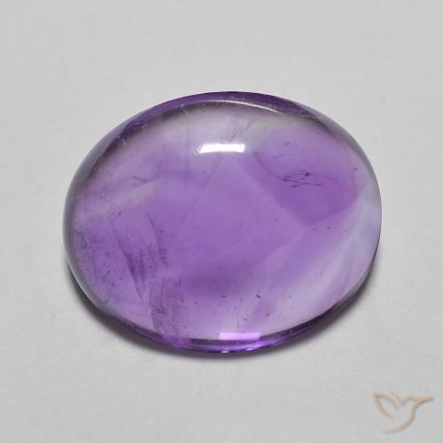 3.60ct Natural Medium Light-Violet Amethyst, Oval, Transparent