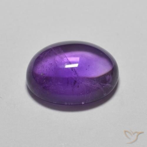 Amethyst Gemstone in 10 x 8 mm (calibrated) Size for Sale, Amethyst Stone in Medium Light-Violet Color