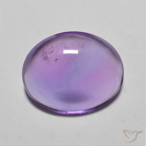 3.46 ct Oval Cabochon Amethyst, 11 x 9 mm From Brazil, Photo A