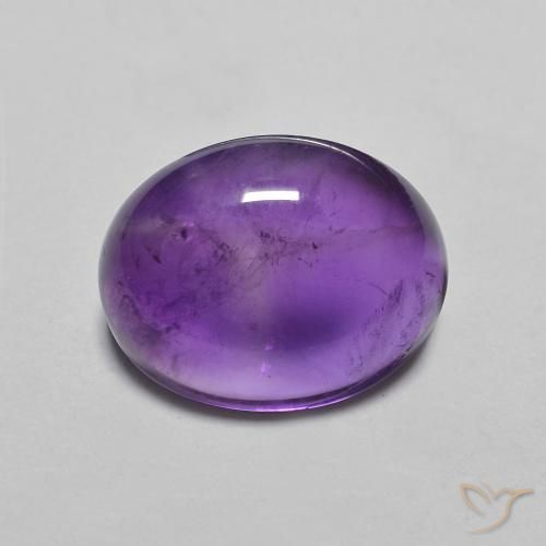 3.19ct Natural Intense Violet Amethyst, Oval, Transparent