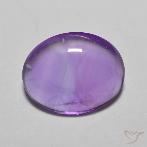 3.16ct Natural Vivid Violet Amethyst, Oval, Transparent