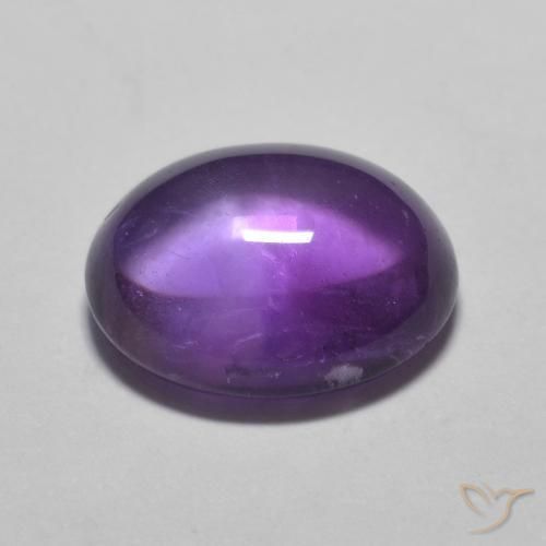 Amethyst Gemstone in 11 x 9 mm (calibrated) Size for Sale, Amethyst Stone in Vivid Violet Color