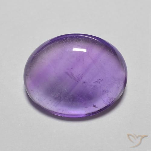 3.55ct Natural Pinkish Violet Amethyst, Oval, Transparent