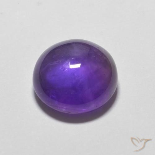 Amethyst Gemstone in 10 mm (calibrated) Size for Sale, Amethyst Stone in Medium Violet Color