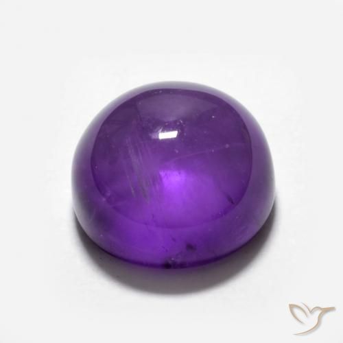 Amethyst Gemstone in 9 mm (calibrated) Size for Sale, Amethyst Stone in Vivid Violet Color