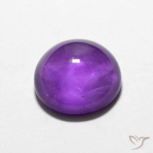 Amethyst Gemstone in 9 mm (calibrated) Size for Sale, Amethyst Stone in Intense Violet Color