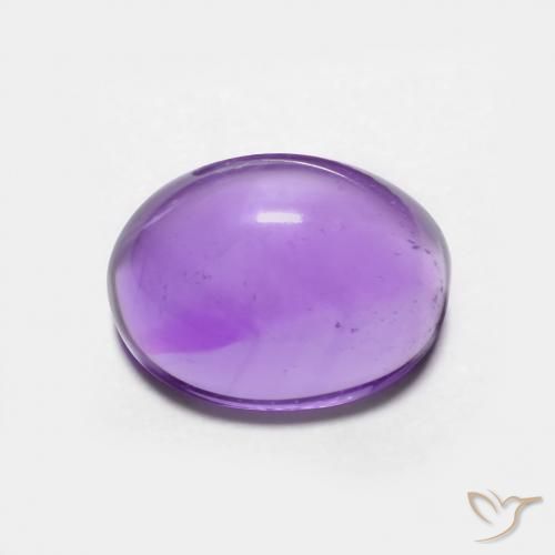 3.09ct Natural Medium Violet Amethyst, Oval, Transparent