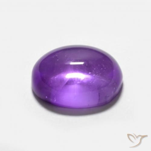 Amethyst Gemstone in 10 x 8 mm (calibrated) Size for Sale, Amethyst Stone in Medium Violet Color