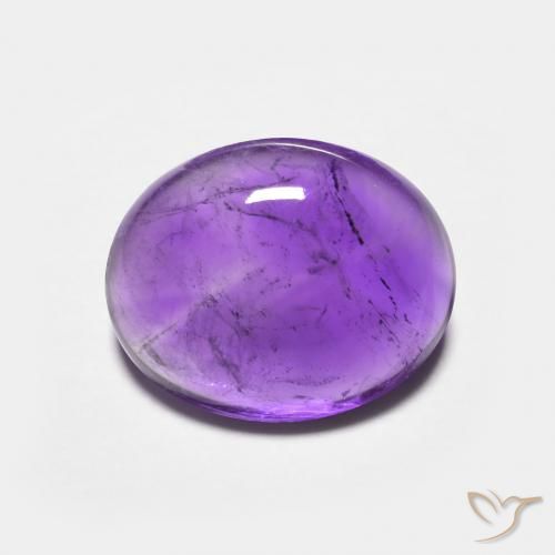 3.64ct Natural Purplish Violet Amethyst, Oval, Transparent