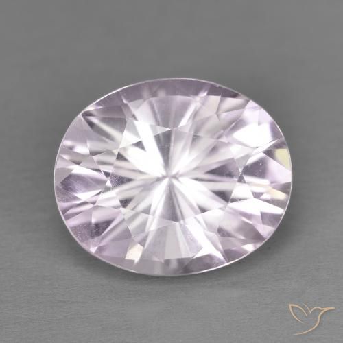 4.69ct Natural Light Pinkish Violet Amethyst, Oval, VVS