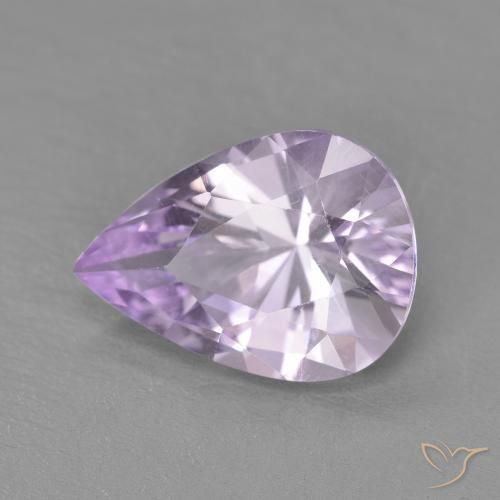 3.36ct Natural Light Violet Amethyst, Pear Shape, VVS