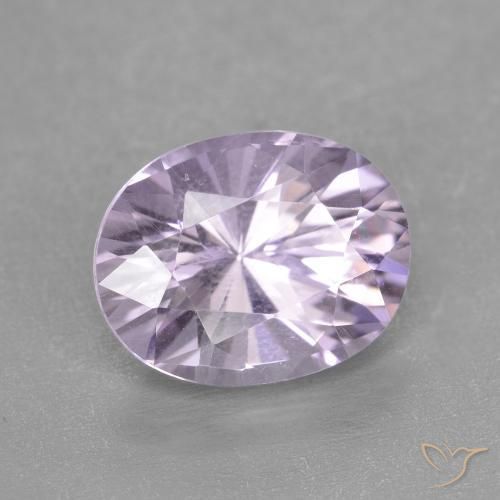 2.82 ct Violet Amethyst Stone, Natural Amethyst in Oval Facet Shape for Sale