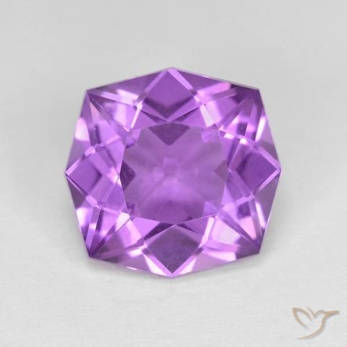 4.27 ct Odd Shaped Amethyst, 11.1 x 10.5 mm From Brazil, Photo A