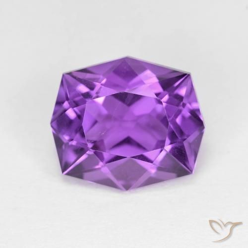 4.36ct Natural Medium Violet Amethyst, Fancy, VVS-VS