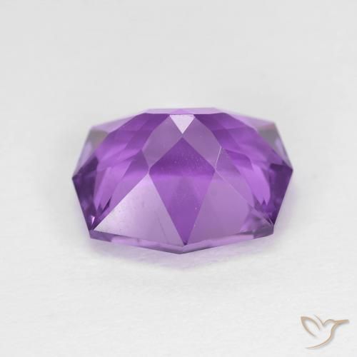 Amethyst Gemstone in 11.5 x 10 mm Size for Sale, Amethyst Stone in Medium Violet Color